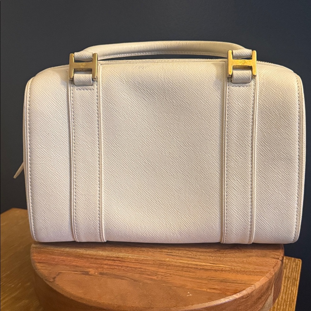 MCM Large Boston Bag with Gold Hardware - Picture 10 of 14